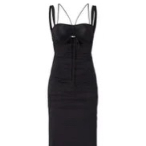 Jonathan Simkhai Lucy Slinky Jersey Cutout Ruched Dress - size XL!! - Picture 6 of 10